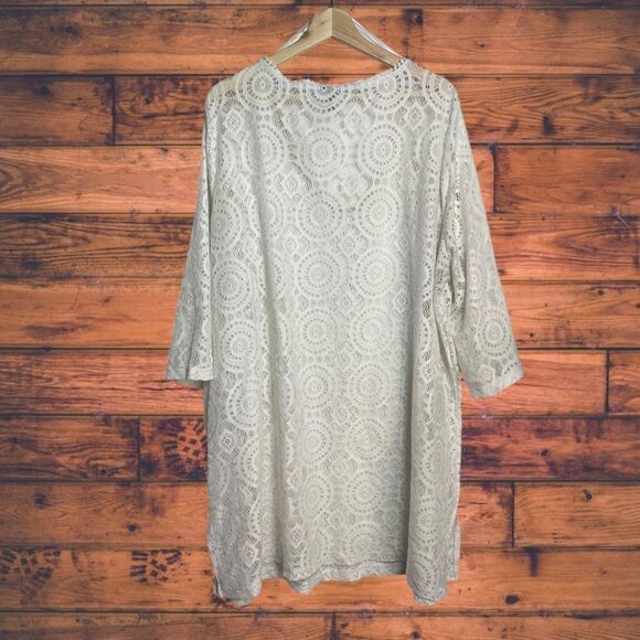 5 for $25🔥A.n.a. White Lace Swimsuit Coverup Dress 3X - Picture 2 of 4